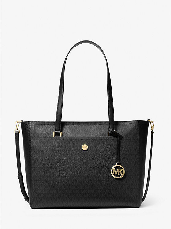 Maisie Large Logo 3-in-1 Tote Bag Black