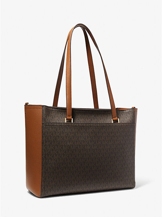 Maisie Large Logo 3-in-1 Tote Bag Brown