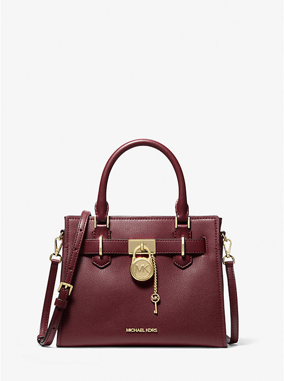 Hamilton Small Leather Satchel Oxblood