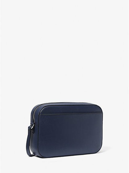 Jet Set Large Saffiano Leather Crossbody Bag Navy