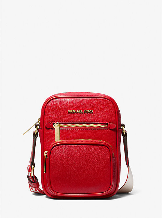 Jet Set Medium Leather Crossbody Bag Bright Red