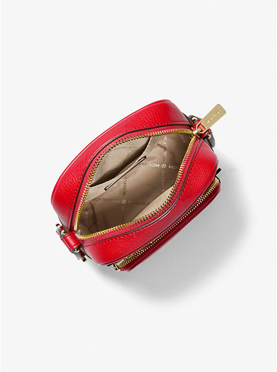 Jet Set Medium Leather Crossbody Bag Bright Red