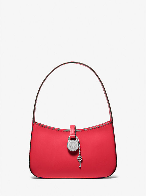 Lyra Small Leather Pochette Bright Red