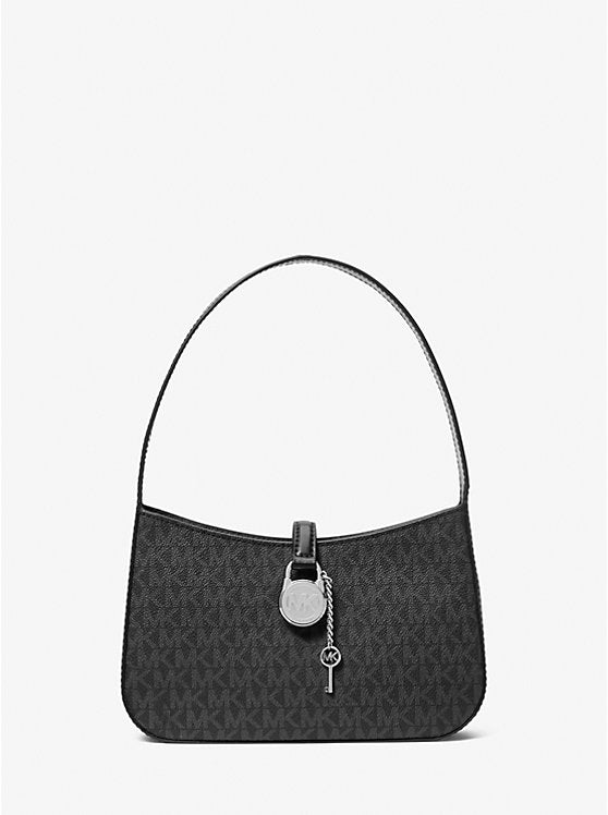 Lyra Small Signature Logo Pochette Black