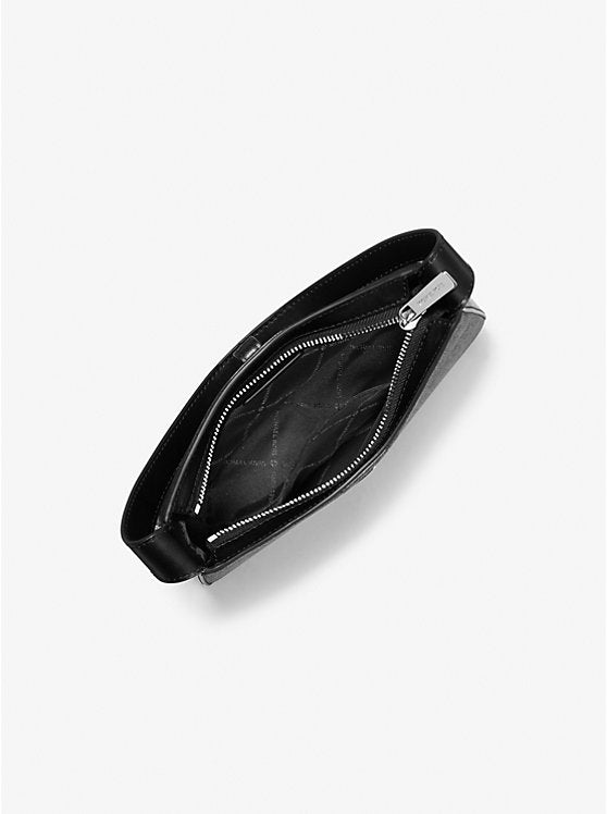 Lyra Small Signature Logo Pochette Black