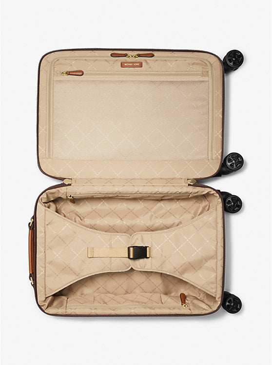 Small Signature Logo Suitcase Brown