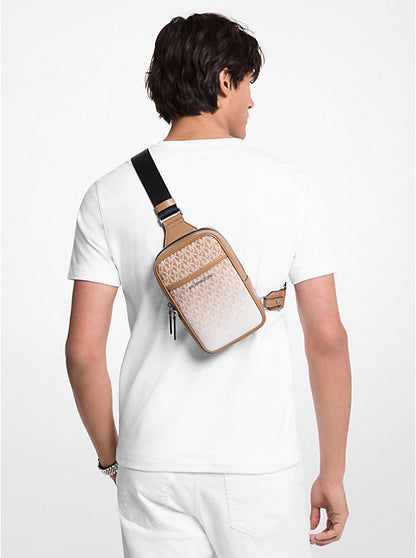 Cooper Medium Ombre Logo Sling Pack Husk