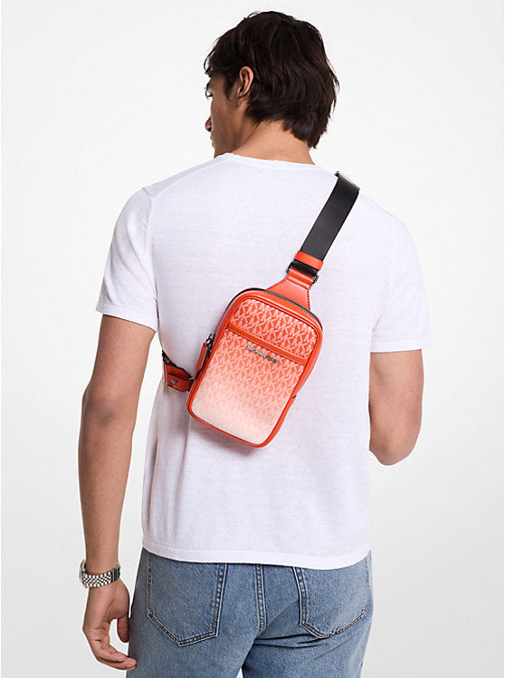 Cooper Medium Ombre Logo Sling Pack Red Clay