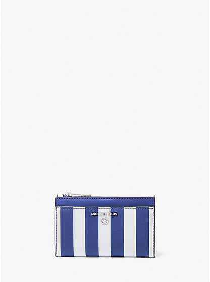 Jet Set Charm Striped Card Case Cobalt Multi