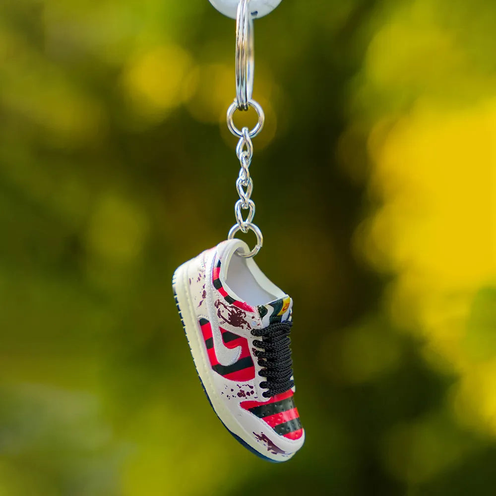 3D Sneaker Keychain SB Dunk Freddy Krueger