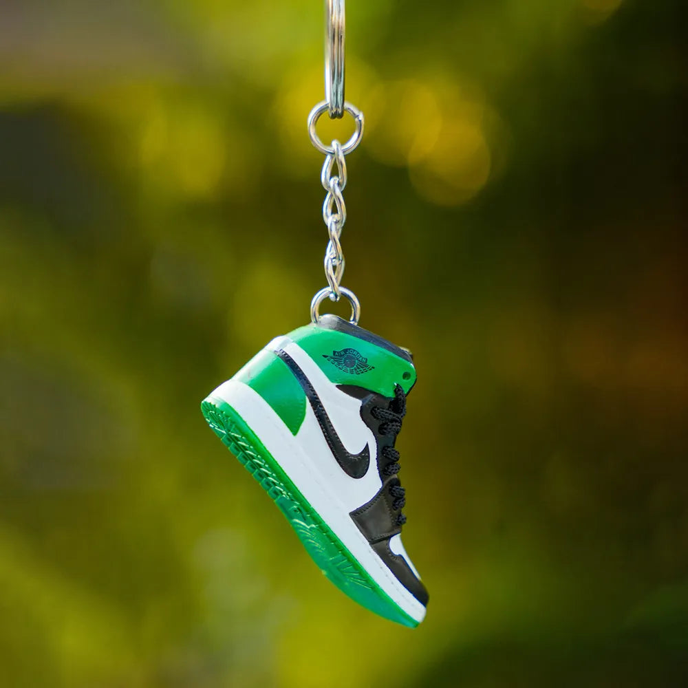 3D Sneaker Keychain AJ1 High Lucky Green