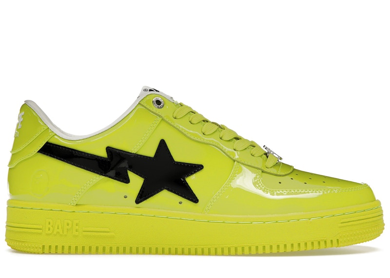 A Bathing Ape Bape Sta #2 Yellow Patent