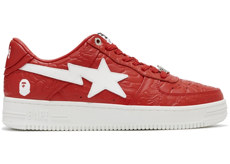 A Bathing Ape Bape Sta Low #3 Line Camo Red