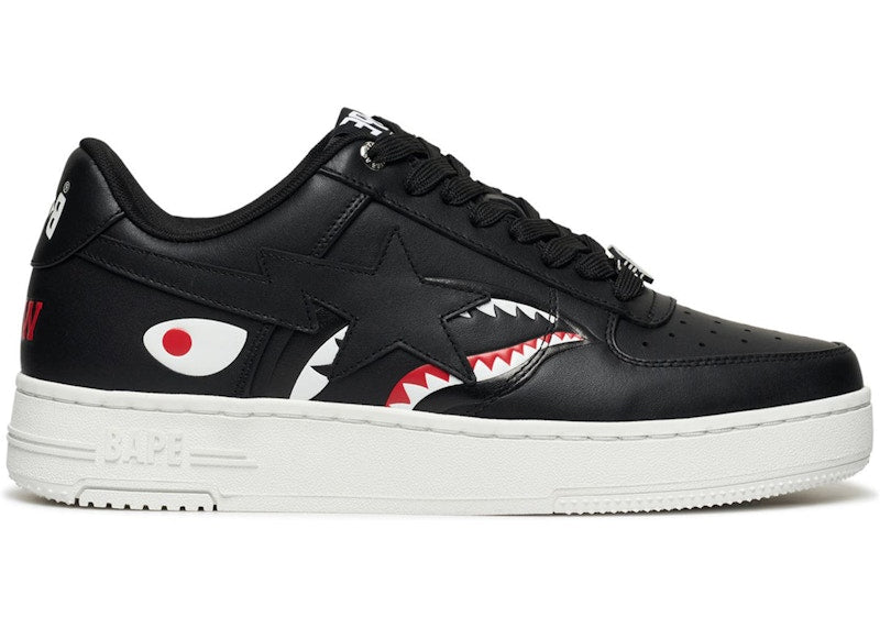 A Bathing Ape Bape Sta Low Shark Pack Black