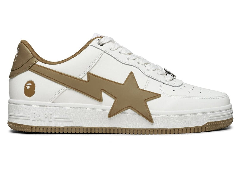 A Bathing Ape Bape Sta Os #2 White Beige