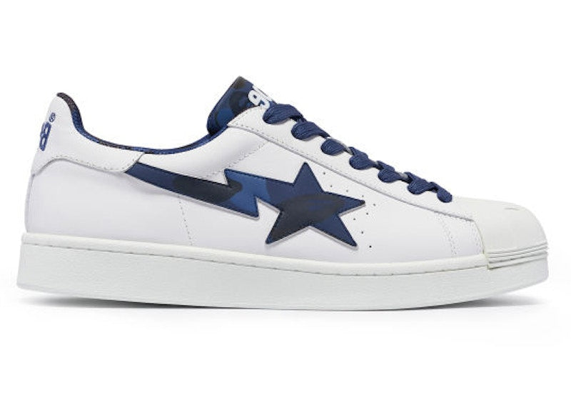 A Bathing Ape Skull Sta White Navy