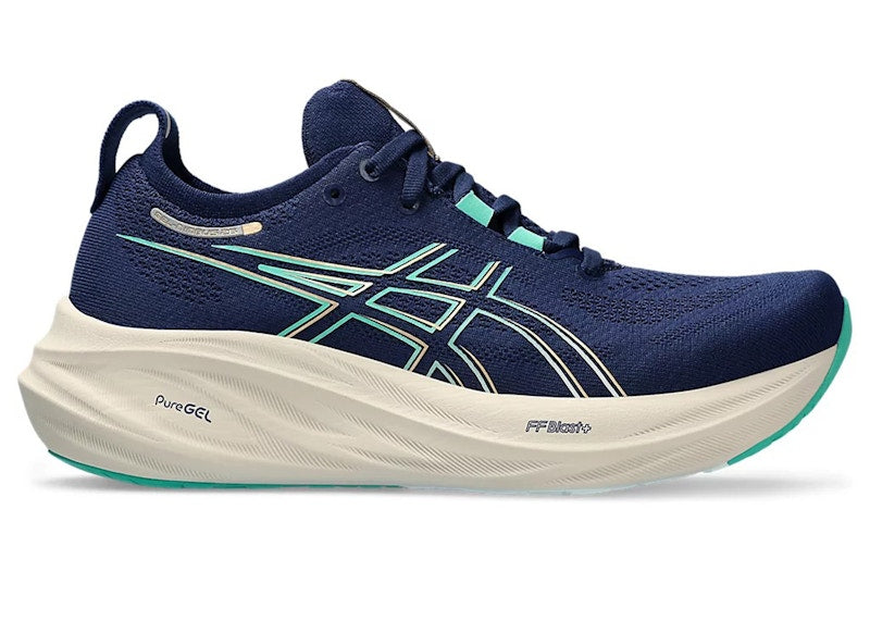 Asics Gel-Nimbus 26 Blue Expanse Aurora Green (Women'S)