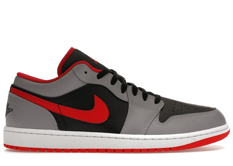 Jordan 1 Low Black Light Smoke Grey Gym Red