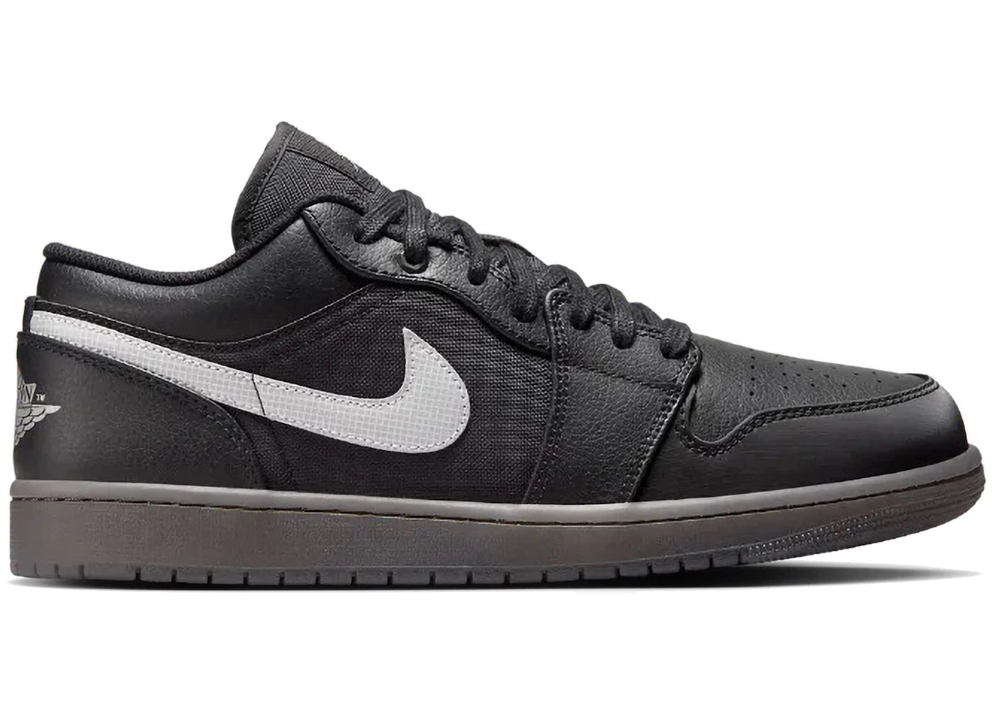 Jordan 1 Low Black White Dark Smoke Grey