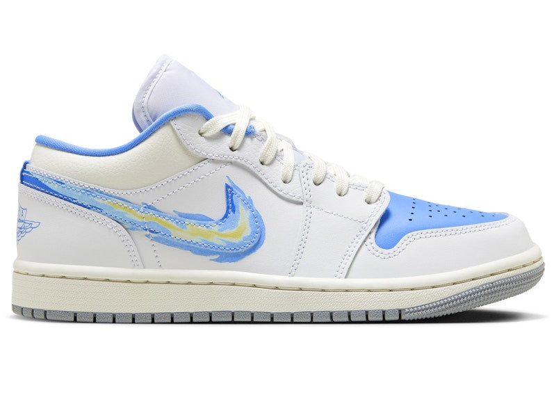 Custom Jordan 1 Low North Carolina Blue Low Top basketball good shoes Skateboard shoes