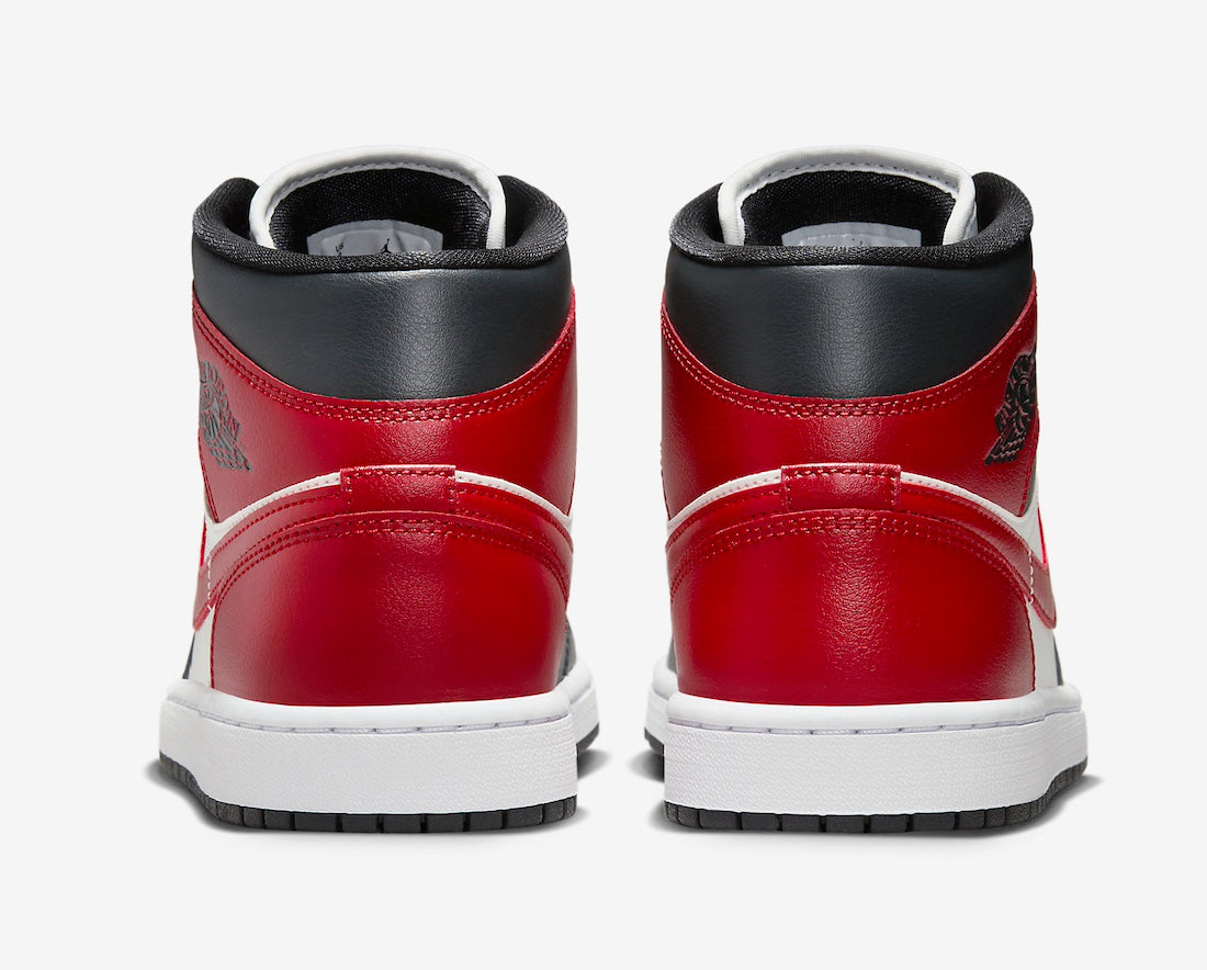 Air Jordan 1 Mid Gym Red Off Noir Sale