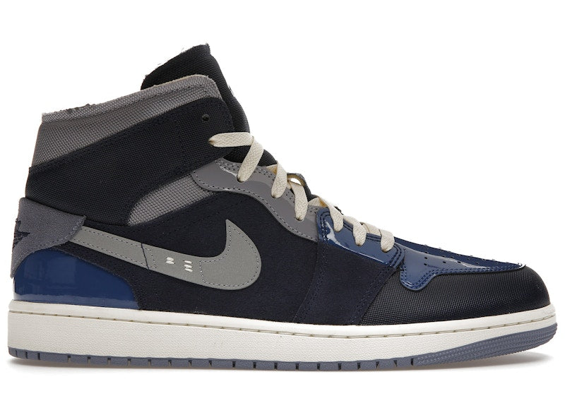 Jordan 1 Mid Se Craft Obsidian French Blue Ashen Slate White