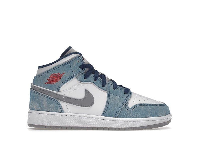 Jordan 1 Mid Se French Blue Light Steel (Gs)