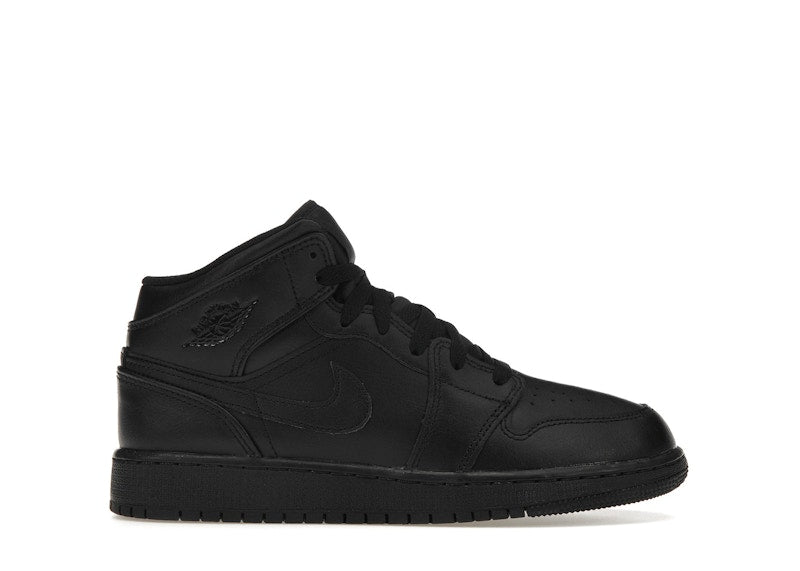 Jordan 1 Mid Triple Black (Gs)