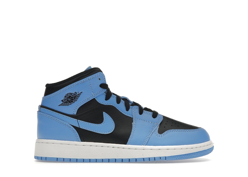 Jordan 1 Mid University Blue Black (Gs)