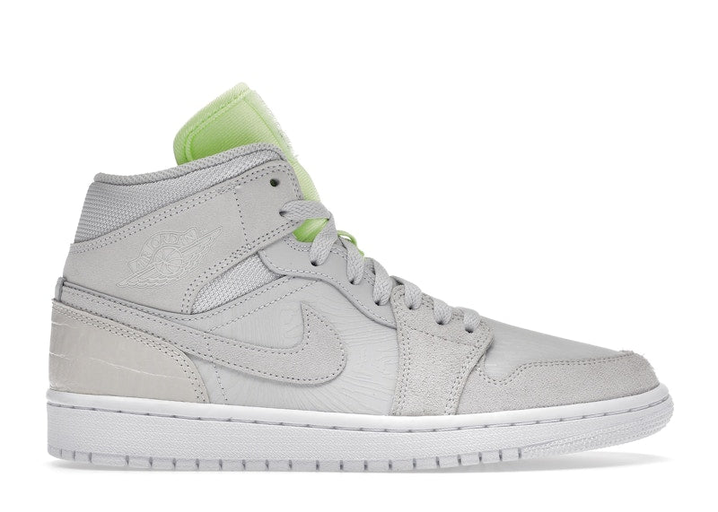 Jordan 1 Mid Vast Grey Ghost Green (Women'S)