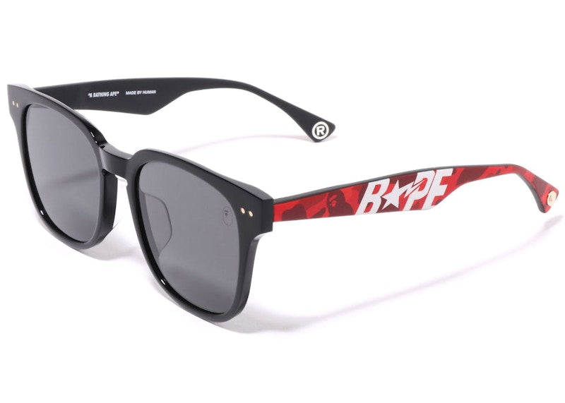 Bape 5 Sunglasses Red