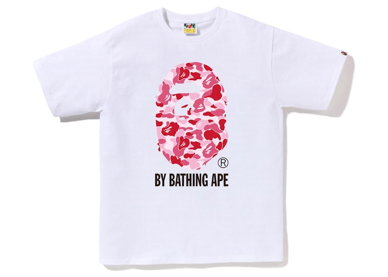 Bape Abc Camo By Bathing Ape Tee White/Pink