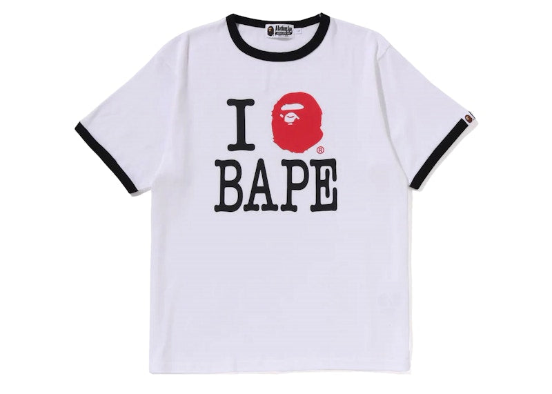 Bape I Love Bape Tee White/Black