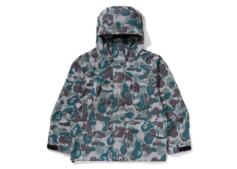 Bape Laminated Camo Snowboard Jacket Beige