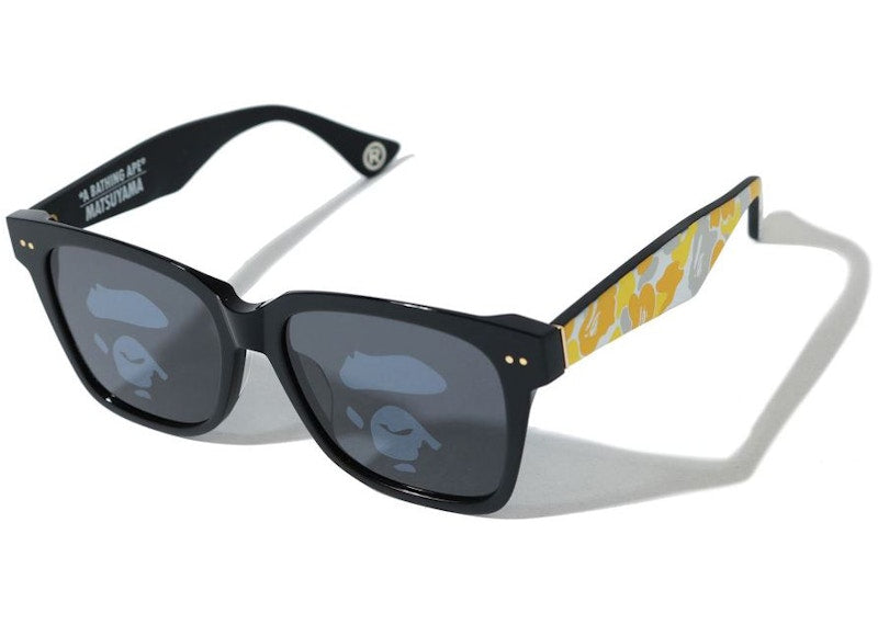 Bape Matsuyama Sunglasses Black/Yellow