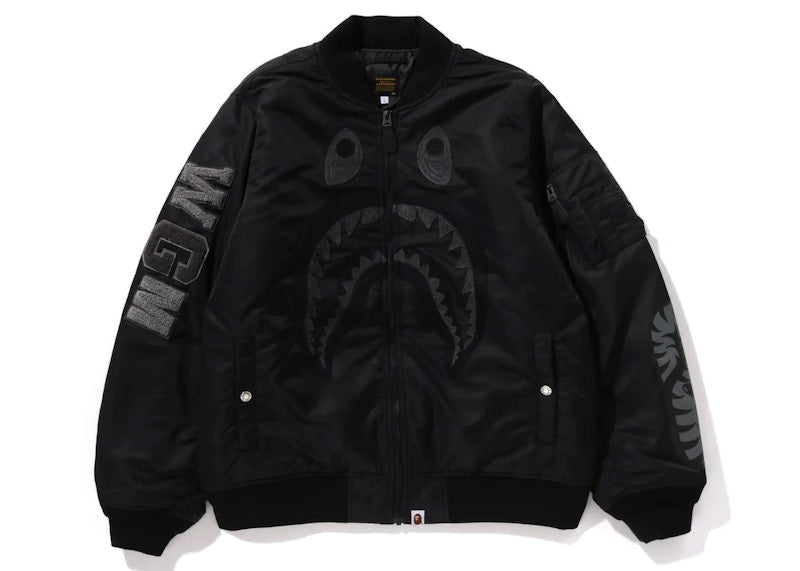 Bape Shark Ma-1 Jacket Black