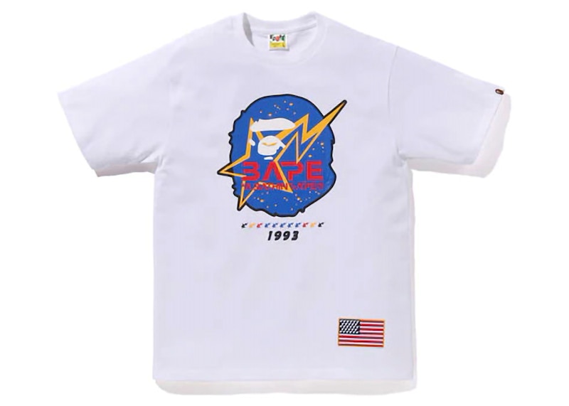 Bape Space Ape Head Tee White