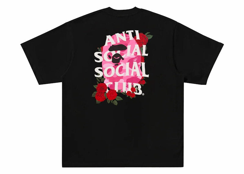 Bape X Anti Social Social Club Iii Tee Black