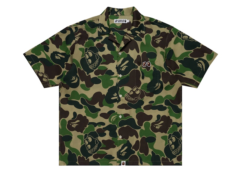 Bape X Bored Ape Yacht Club Hawaiian Shirt Green