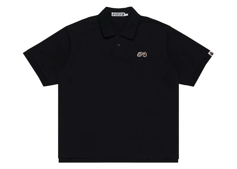 Bape X Bored Ape Yacht Club Polo Shirt Black