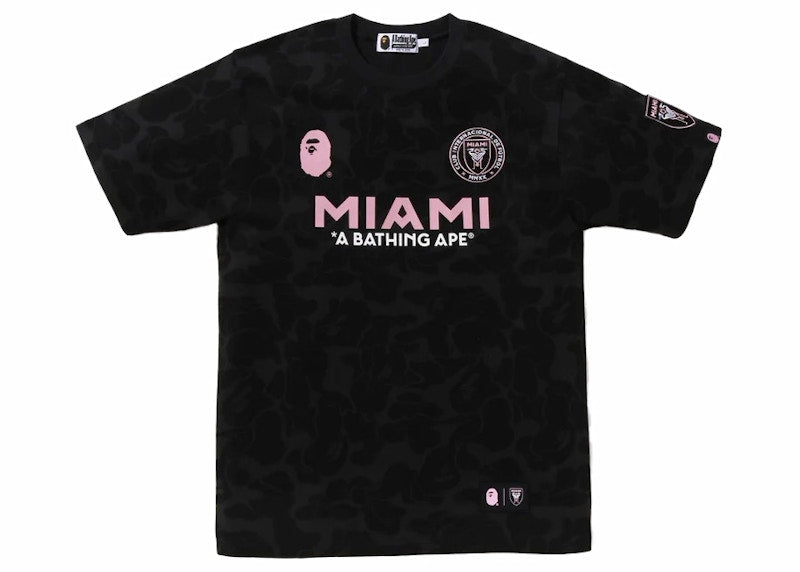 Bape X Inter Miami Cf Camo Tee Black