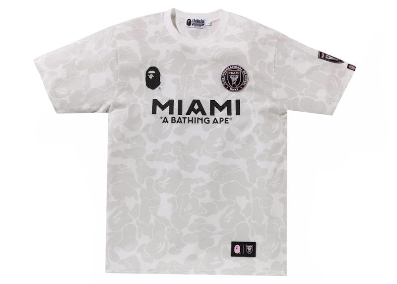 Bape X Inter Miami Cf Camo Tee White