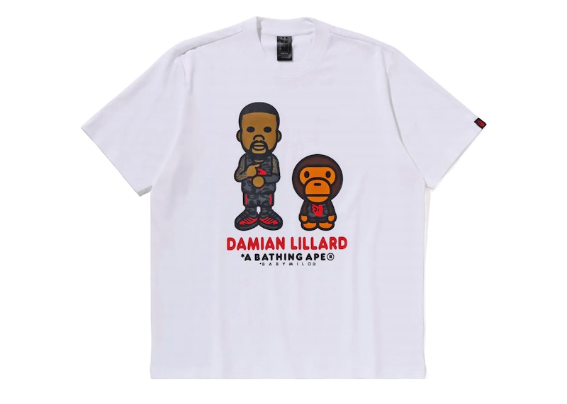 Bape X Adidas Dame Baby Milo Tee White