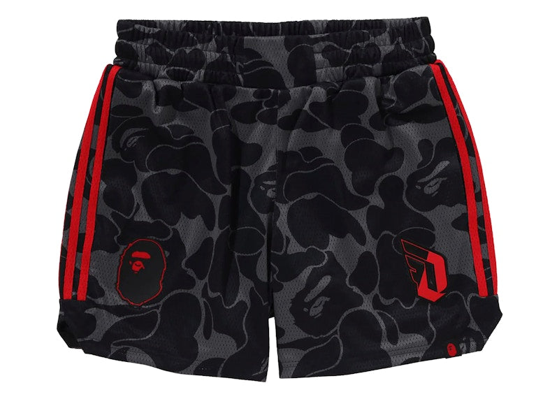 Bape X Adidas Dame Mesh Shorts Black