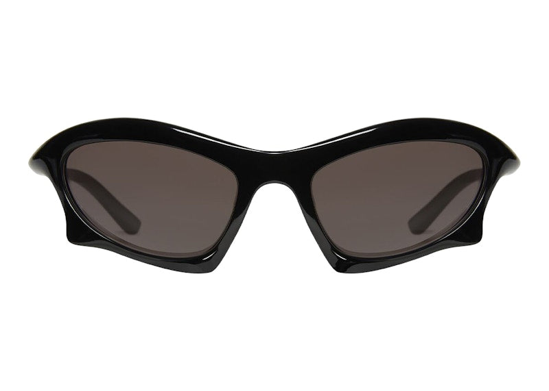 Balenciaga Bat Rectangle Sunglasses Black