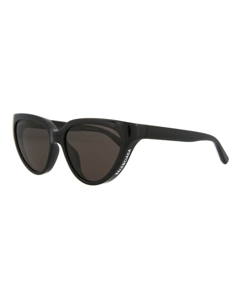 Balenciaga Cat Eye Sunglasses Black/Black/Grey (Bb0149S-30011214-001)