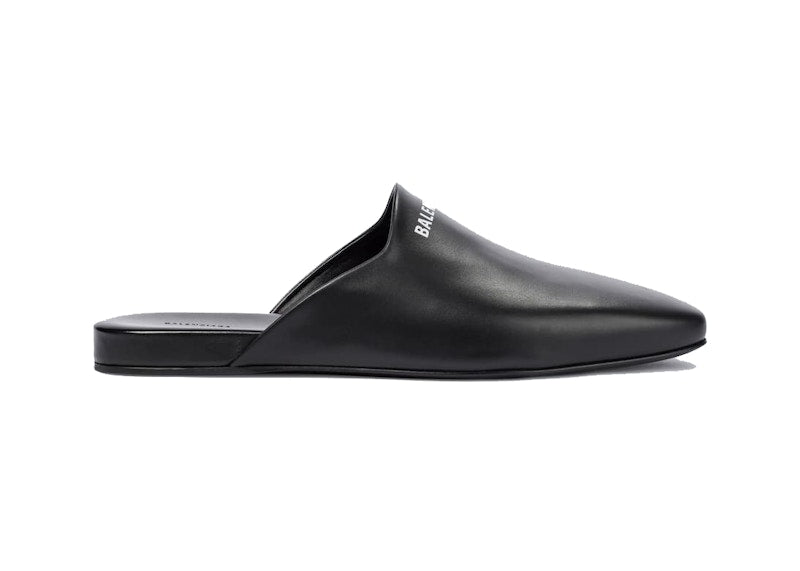 Balenciaga Cosy Mules Black Leather