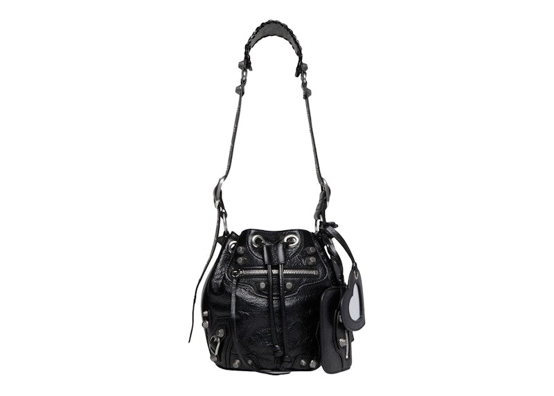 Balenciaga Le Cagole Bucket Bag Xs Black Arena