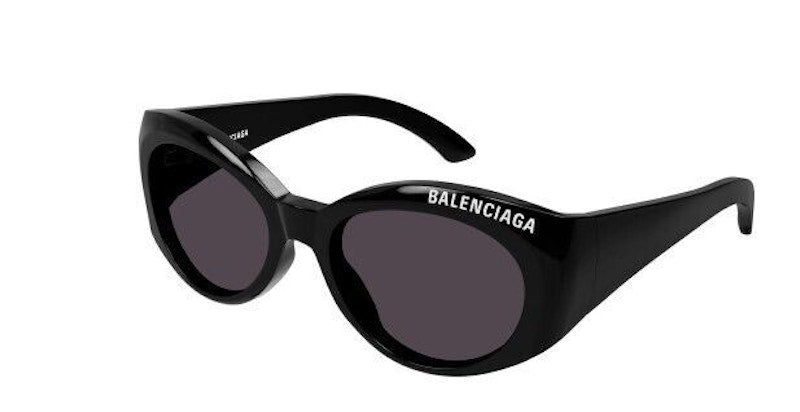 Balenciaga Oval Sunglasses Black/Grey (Bb0267S)