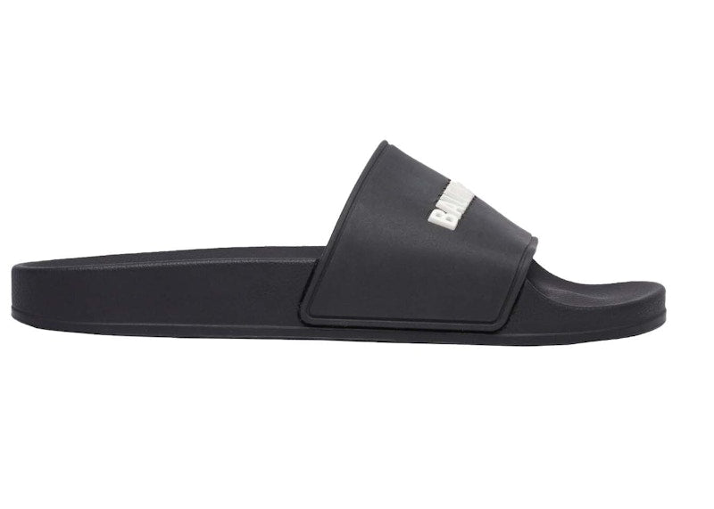 Balenciaga Pool Slide Black White (Women'S)